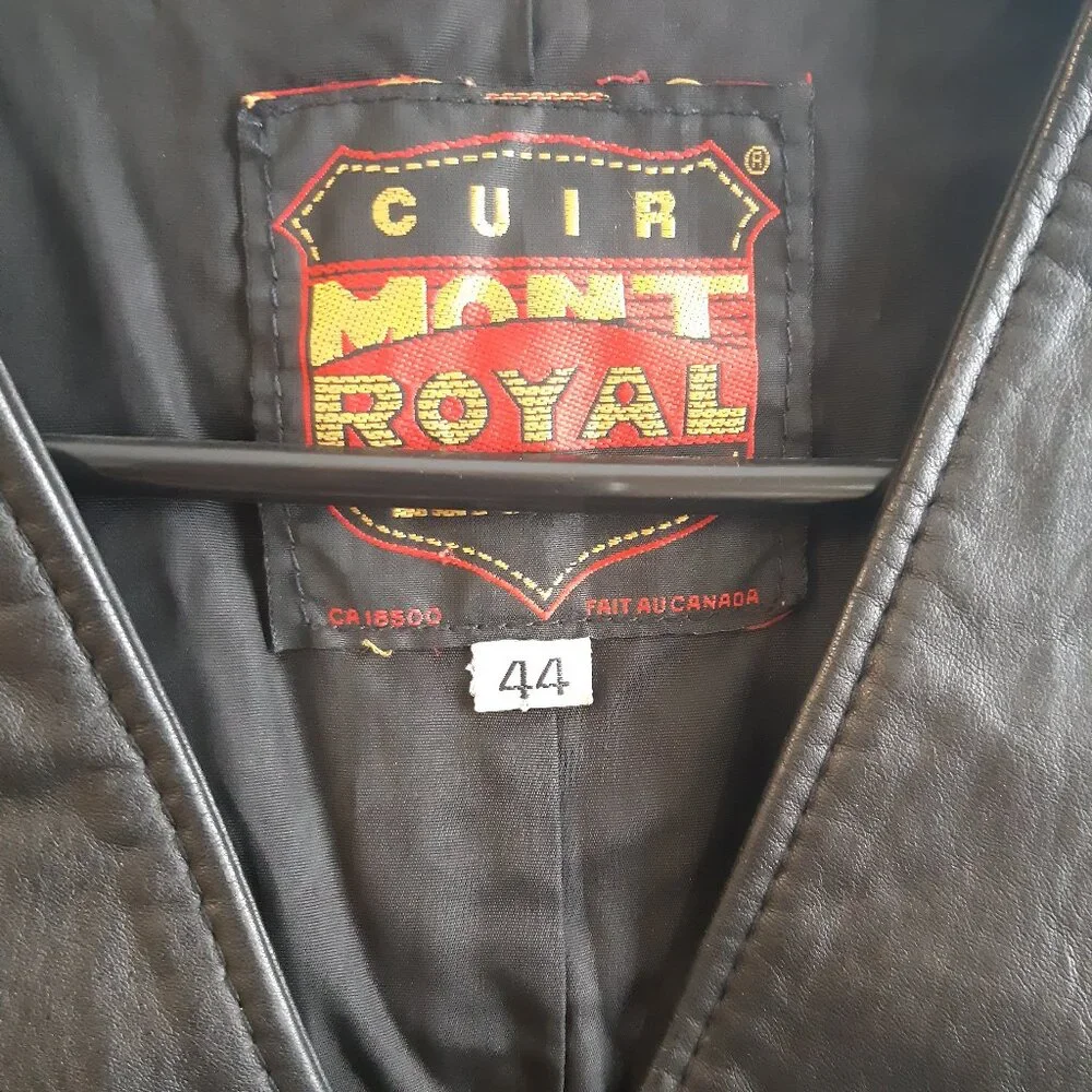 Cuir Mont-Royal Vintage Genuine Leather Bolero Jacket - Slim Fit -Made in Canada - Picture 2 of 13